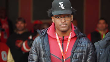 Recruit Kristopher Jones visits Ohio Stadium during the Ohio State, Michigan game.Kristopher Jones