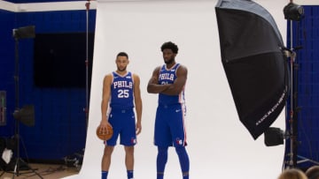 Ben Simmons, Joel Embiid | Sixers (Photo by Mitchell Leff/Getty Images)