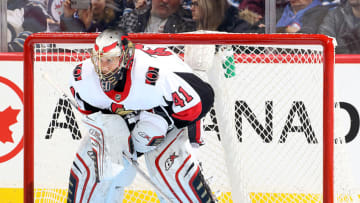 WINNIPEG, MB - DECEMBER 3: Goaltender Craig Anderson