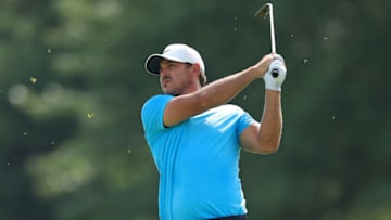 MEMPHIS, TENNESSEE - JULY 30: Brooks Koepka of the United States plays a shot on the 13th hole during the first round of the World Golf Championship-FedEx St Jude Invitational at TPC Southwind on July 30, 2020 in Memphis, Tennessee. (Photo by Andy Lyons/Getty Images)