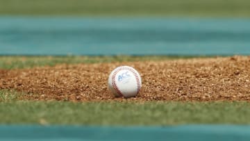 CORAL GABLES, FL - MARCH 24: A baseball marked with the ACC logo lies near the pitcher's mound prior to the game between the Miami Hurricanes and the Virginia Tech Hokies on March 24, 2013 at Alex Rodriguez Park at Mark Light Field in Coral Gables, Florida. Virginia Tech defeated Miami 8-5 in 10 innings. (Photo by Joel Auerbach/Getty Images)