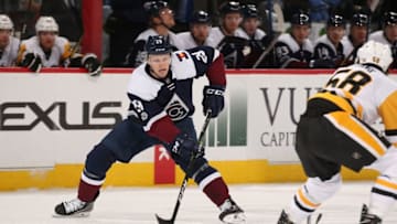 DENVER, CO - FEBRUARY 9: Nathan MacKinnon