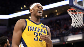 Myles Turner #33 of the Indiana Pacers