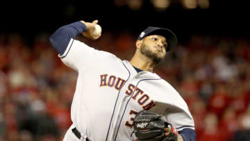 Houston Astros' pitcher Josh James (Photo by Patrick Smith/Getty Images)