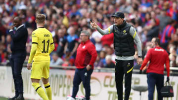 Chelsea manager Thomas Tuchel speaks to Timo Werner (Photo by Chris Brunskill/Fantasista/Getty Images)