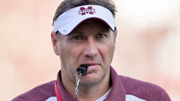 STARKVILLE, MS - SEPTEMBER 10: Head Coach Dan Mullen of the Mississippi State Bulldogs works the sidelines during a game against the South Carolina Gamecocks at Davis Wade Stadium on September 10, 2016 in Starkville, Mississippi. (Photo by Wesley Hitt/Getty Images)