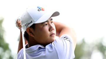Tom Kim, Wyndham Championship,(Photo by Eakin Howard/Getty Images)