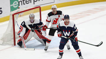 Craig Anderson, Evgeny Kuznetsov, Washington Capitals (Photo by Rob Carr/Getty Images)