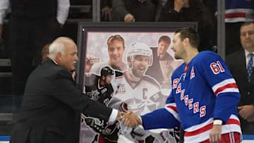 Rick Nash, New York Rangers. John Davidson, Columbus Blue Jackets. (Photo by Bruce Bennett/Getty Images)