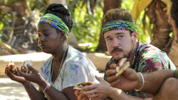 MANA ISLAND - JUNE 16: 'Dirty Deed' - Cirie Fields and Zeke Smith on the fifth episode of SURVIVOR: Game Changers, airing Wednesday, March 29 (8:00-9:00 PM, ET/PT) on the CBS Television Network. (Photo by Jeffrey Neira/CBS via Getty Images)