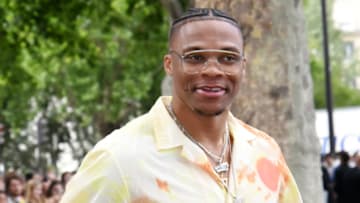 Former OKC Thunder franchise player Russell Westbrook attends the Dior Homme Menswear Spring Summer 2020 (Photo by Foc Kan/WireImage)