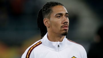 GENT, BELGIUM - FEBRUARY 27: Chris Smalling of AS Roma during the UEFA Europa League match between Gent v AS Roma at the Ghelamco Arena on February 27, 2020 in Gent Belgium (Photo by Erwin Spek/Soccrates/Getty Images)