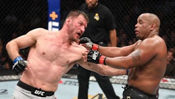 Stipe Miocic and Daniel Cormier (Photo by Josh Hedges/Zuffa LLC/Zuffa LLC via Getty Images)
