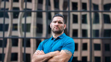 BOSTON, MA - AUGUST 22: UFC fighter Chris Weidman, 35, poses for a photo in Boston on Aug. 22, 2019. (Photo by Nic Antaya for The Boston Globe via Getty Images)