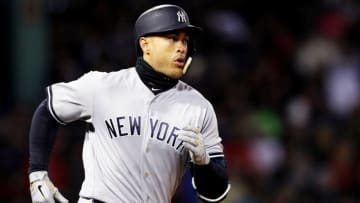 BOSTON, MA - APRIL 10: Giancarlo Stanton (Photo by Maddie Meyer/Getty Images)