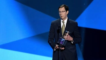 LAS VEGAS, NV - JUNE 21: President of Hockey Operations and general manager David Poile of the Nashville Predators speaks after winning the NHL General Manager of the Year Award (Most Outstanding General Manager) during the 2017 NHL Awards and Expansion Draft at T-Mobile Arena on June 21, 2017 in Las Vegas, Nevada. (Photo by Ethan Miller/Getty Images)