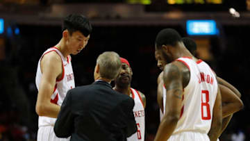 HOUSTON, TX - OCTOBER 05: Assistant coach Jeff Bzdelik of the Houston Rockets (Photo by Tim Warner/Getty Images)