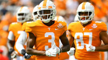 Tennessee wide receiver JaVonta Payton (3) during a NCAA football game against Tennessee Tech at Neyland Stadium in Knoxville, Tenn. on Saturday, Sept. 18, 2021.Kns Tennessee Tenn Tech Football