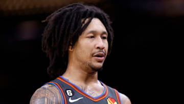 Jaylin Williams #6 of the Oklahoma City Thunder is (Photo by Chris Coduto/Getty Images)