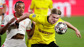 Erling Haaland and Borussia Dortmund go up against Sevilla on Tuesday (Photo by David S. Bustamante/Soccrates/Getty Images)