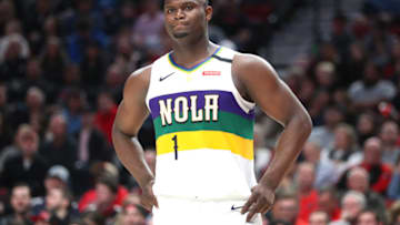 Undoubtedly, the NBA is interested in finding a way to keep Zion Williamson and the New Orleans Pelicans involved in the end of the regular season. (Photo by Abbie Parr/Getty Images)