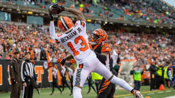 NFL player Odell Beckham Jr. #13 of the Cleveland Browns (Photo by Bobby Ellis/Getty Images)