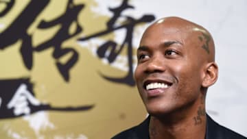 BEIJING, CHINA - JULY 30: American basketball player Stephon Marbury attends a press conference of Beijing BG Football Club ahead of the 2017/2018 Chinese Basketball Association (CBA) matches on July 30, 2017 in Beijing, China. (Photo by VCG/VCG via Getty Images)