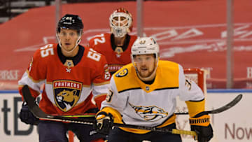 Nashville Predators right wing Viktor Arvidsson Mandatory Credit: Jasen Vinlove-USA TODAY Sports