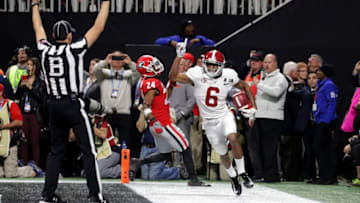ATLANTA, GA - JANUARY 08: DeVonta Smith
