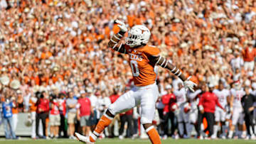 Demarvion Overshown, Texas Football Mandatory Credit: Kevin Jairaj-USA TODAY Sports