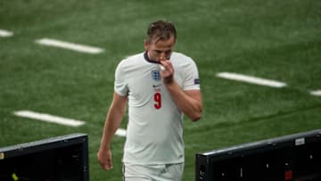 LONDON, ENGLAND - JUNE 18: Harry Kane of England is substituted during the UEFA Euro 2020 Championship Group D match between England and Scotland at Wembley Stadium on June 18, 2021 in London, United Kingdom. (Photo by Visionhaus/Getty Images)