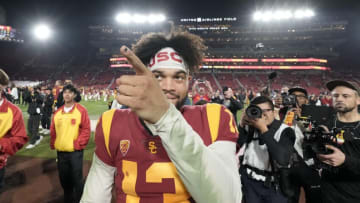 USC Trojans quarterback Caleb Williams. (Kirby Lee-USA TODAY Sports)