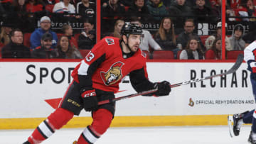 OTTAWA, ON - DECEMBER 29: Nick Paul #13 of the Ottawa Senators skates against the Washington Capitals at Canadian Tire Centre on December 29, 2018 in Ottawa, Ontario, Canada. (Photo by Andre Ringuette/NHLI via Getty Images)