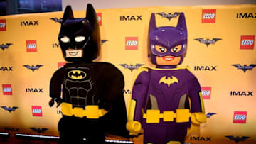 NEW YORK, NY - FEBRUARY 09: Action Figures and Statues of 'The Lego Batman Movie' on display for the New York Screening at AMC Loews Lincoln Square 13 on February 9, 2017 in New York City. (Photo by Dave Kotinsky/Getty Images)
