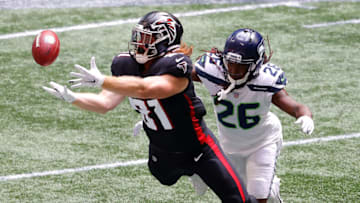 Hayden Hurst #81 of the Atlanta Falcons. (Photo by Kevin C. Cox/Getty Images)