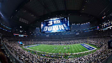 Jan 5, 2019; Arlington, TX, USA; A view of the field and the fans and the stands during an NFC Wild Card playoff football game between the Dallas Cowboys and the Seattle Seahawks at AT&T Stadium. Mandatory Credit: Jerome Miron-USA TODAY Sports