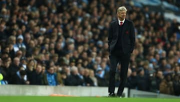 MANCHESTER, ENGLAND - DECEMBER 18: Arsene Wenger the head coach / manager of Arsenal during the Premier League match between Manchester City and Arsenal at Etihad Stadium on December 18, 2016 in Manchester, England. (Photo by James Baylis - AMA/Getty Images)