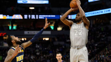 MINNEAPOLIS, MN - APRIL 11: Andrew Wiggins #22 of the Minnesota Timberwolves. (Photo by Hannah Foslien/Getty Images)
