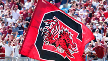 Sep 2, 2017; Charlotte, NC, USA; A South Carolina Gamecocks flag is waved. Mandatory Credit: Jeremy Brevard-USA TODAY Sports