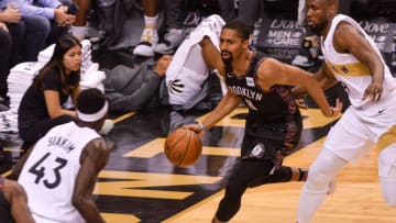 Brooklyn Nets Spencer Dinwiddie (Photo by Anatoliy Cherkasov/NurPhoto via Getty Images)