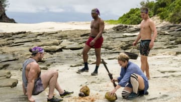"Appearances Are Deceiving" - John Hennigan, Jeremy Crawford, Kara Kay and Alec Merlino compete on SURVIVOR when the Emmy Award-winning series returns for its 37th season, themed David vs. Goliath, with a special 90-minute premiere, Wednesday, Sept. 26 (8:00-9:30 PM, ET/PT) on the CBS Television Network. Photo: David M. Russell/CBS Entertainment ÃÂ©2018 CBS Broadcasting, Inc. All Rights Reserved.