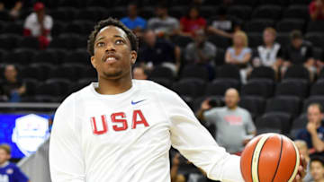 LAS VEGAS, NV - JULY 22: DeMar DeRozan