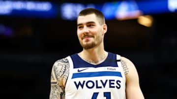 MINNEAPOLIS, MN - FEBRUARY 12: Juan Hernangomez #41 of the Minnesota Timberwolves. (Photo by David Berding/Getty Images)