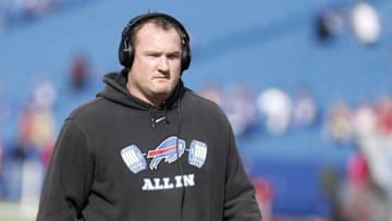 Oct 16, 2016; Orchard Park, NY, USA; Buffalo Bills defensive tackle Kyle Williams (95) before a game against the San Francisco 49ers at New Era Field. Mandatory Credit: Timothy T. Ludwig-USA TODAY Sports