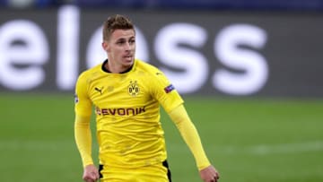 Thorgan Hazard of Borussia Dortmund in action (Photo by Angelo Blankespoor/Soccrates/Getty Images)