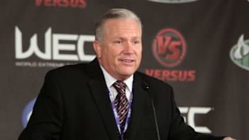 GLENDALE, AZ - DECEMBER 16: WEC General Manager Reed Harris attends the WEC 53 post-fight press conference at the Jobing.com Arena on December 16, 2010 in Glendale, Arizona. (Photo by Josh Hedges/Zuffa LLC/Zuffa LLC via Getty Images)