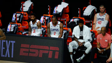 Kawhi Leonard, Paul George, Marcus Morris, LA Clippers (Photo by Kevin C. Cox/Getty Images)