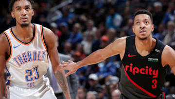 Terrance Ferguson, OKC Thunder, CJ McCollum (Photo by Zach Beeker/NBAE via Getty Images)