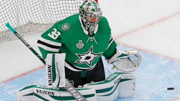Dallas Stars goaltender Anton Khudobin (35) (Mandatory Credit: Perry Nelson-USA TODAY Sports)