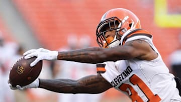 Aug 18, 2016; Cleveland, OH, USA; Cleveland Browns wide receiver Rashard Higgins (81) at FirstEnergy Stadium, the Atlanta Falcons defeated the Cleveland Browns 24-13. Mandatory Credit: Ken Blaze-USA TODAY Sports